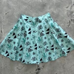 NWT Retrolicious Nautical Print Retro Skater Skirt Sz 3X